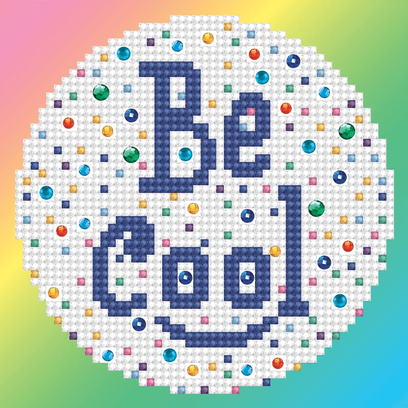 Diamond Dotz® Box BE COOL comes pre-folded and ready to hang or sit on your desk.  With the Diamond Dotz Box 15cm x 15cm, you may enjoy the art of diamond dotting while also creating visually appealing decorative artwork.