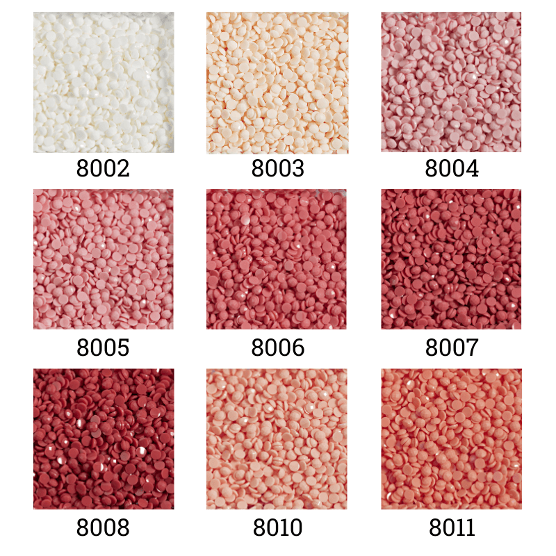 Diamond Dotz Freestyle Dots White, Ecru, Pale Rose, Rose, Geranium 8002 8003 8004 8005 8006 8007 8008 8010 8011