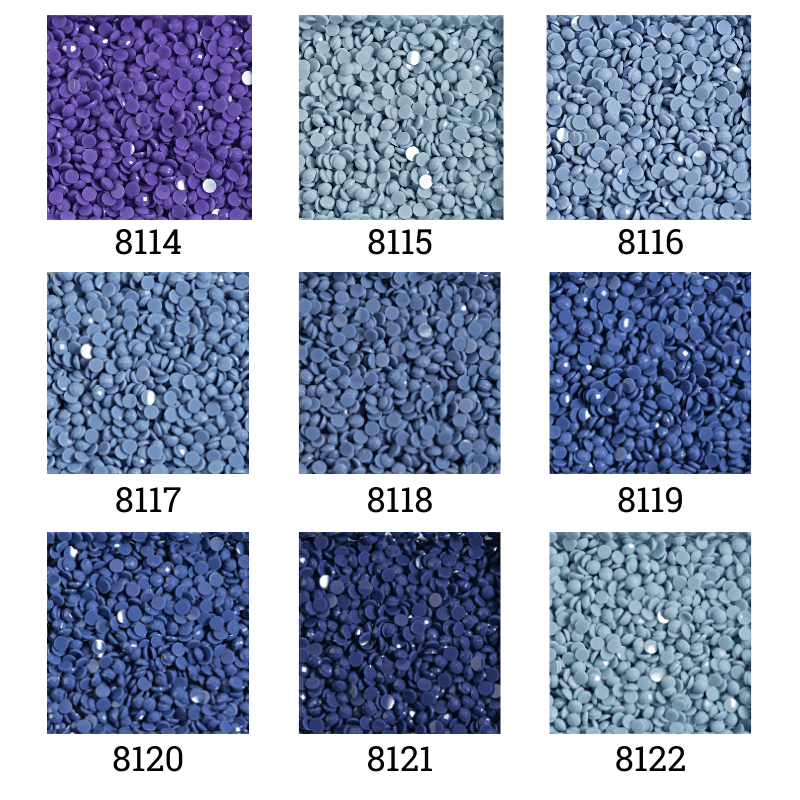 Diamond Dotz Freestyle Dots 12g Gentian Violet , Duck Egg Blue, Sky Blue, Delft 8114 8115 8116 8117 8118 8119 8120 8121 8122
