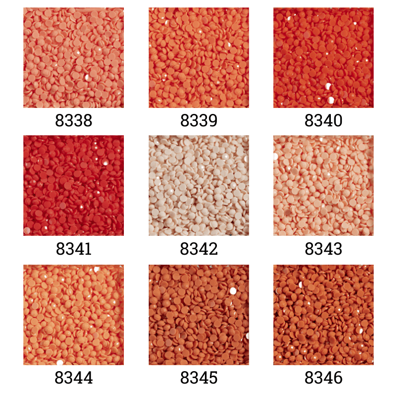Diamond Dotz Freestyle Dots 12grams Coral, Tangerine, Sunset, Pearl, Terracotta 8338 8339 8340 8341 8342 8343 8344 8345 8346