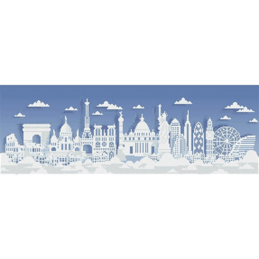 The Diamond Dotz Sparkle the World Kit 5D Embroidery Facet Art Kit comes with everything you need to finish the project. It's simple, quick, and enjoyable to do!