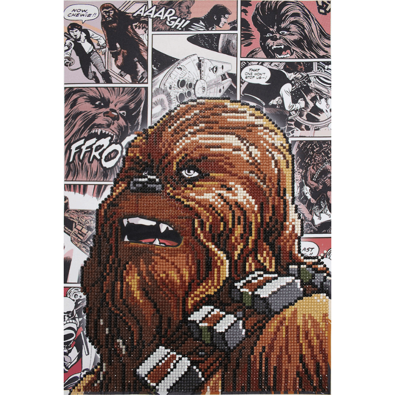 The Diamond Dotz Star Wars Chewbacca 5D Embroidery Diamond Painting Art Kit.