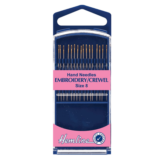 Hemline Hand Needles Embroidery / Crewel Size 8