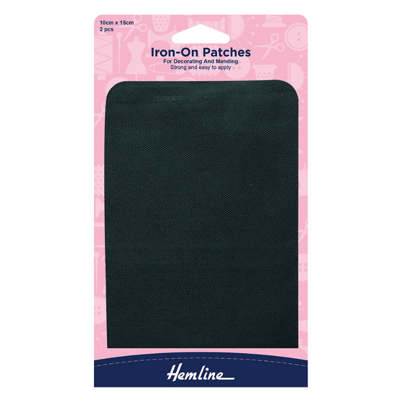 Hemline Iron-On Patches Bottle
