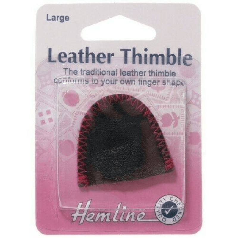 Hemline Leather Thimble is soft and easy to wear, according to the shape of your finger. Thumbs are protected by this thimble from sharp needles.