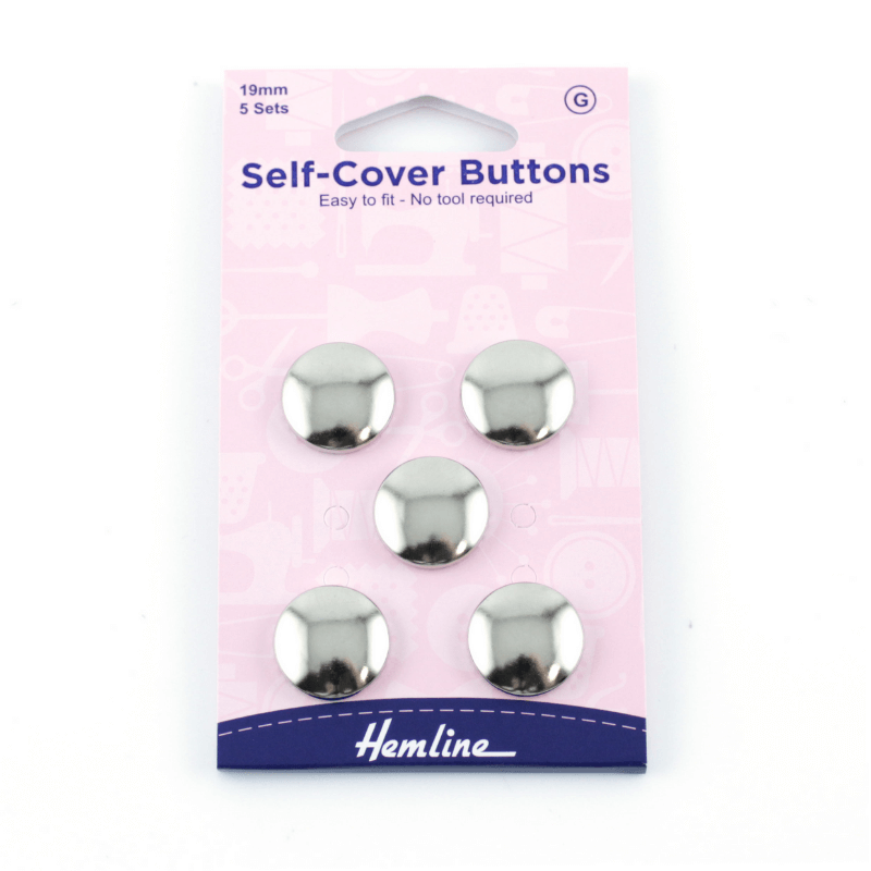 Hemline Self-Cover Buttons 19mm