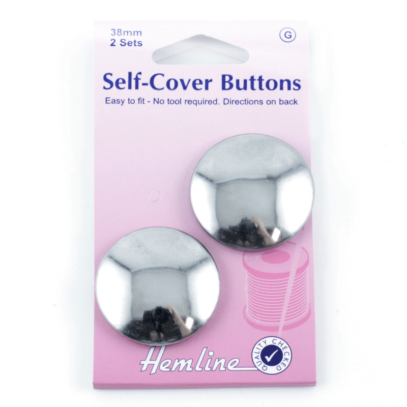 Hemline Self-Cover Buttons 38mm