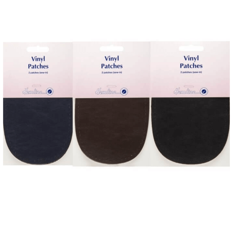 Hemline Vinyl Patches Navy