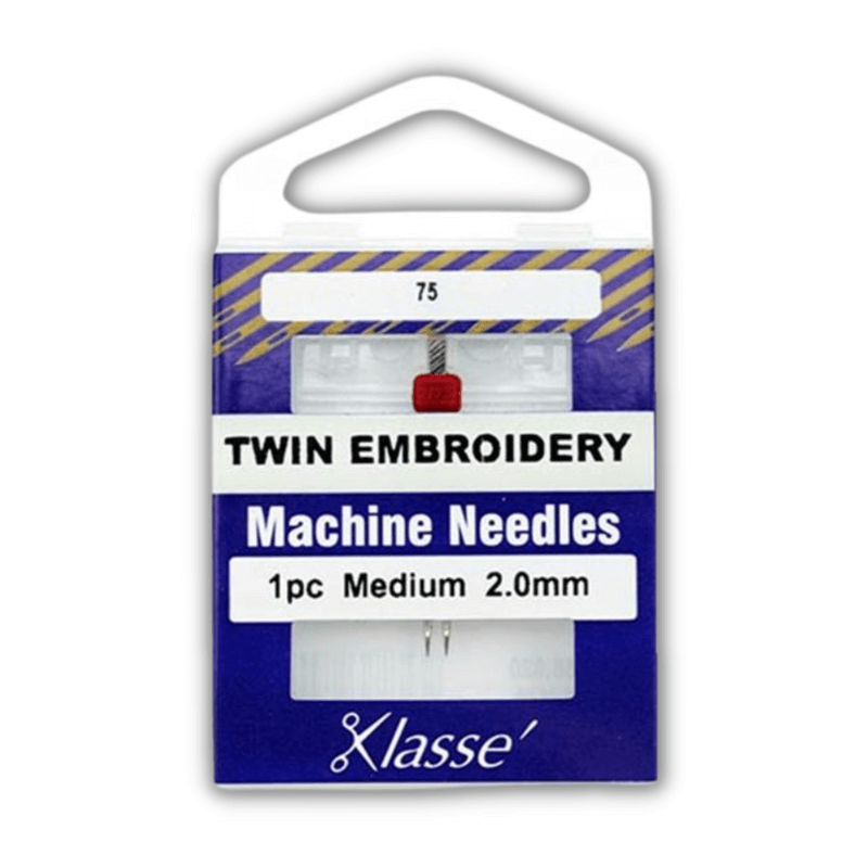 Twin needles are used for practical sewing and decorative sewing such as pintucks, seam finishes and topstitching