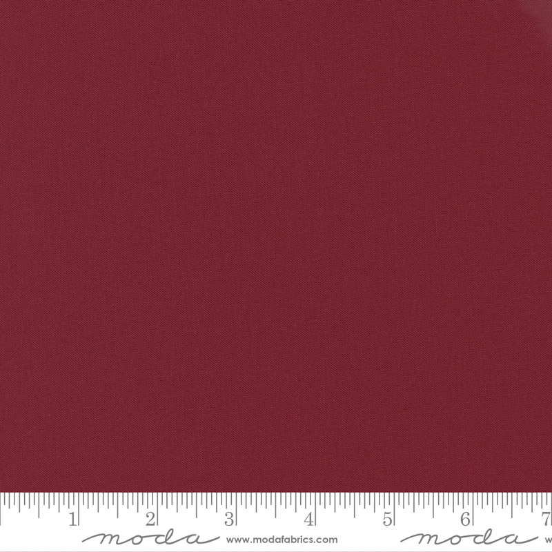 Moda Fabrics Bella Solids Kansas Red 9900-150