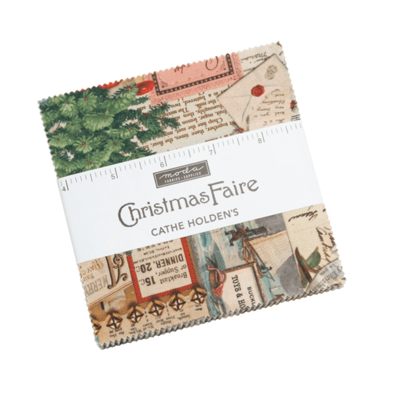 Moda Fabrics Christmas Faire Precuts Charm Pack 7390PP