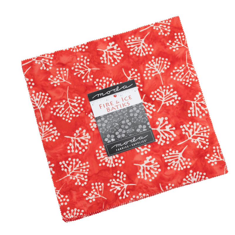 Moda Fabrics Fire And Ice Batiks Layer Cake 4360LC