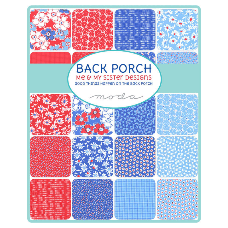 Moda Fabrics Back Porch Pre Cuts Mini Charm Pack 22390MC