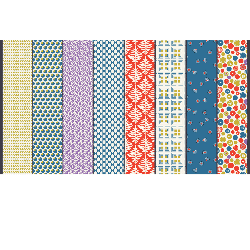 Moda Fabrics The Lookout Raspberry Multi 18217 14