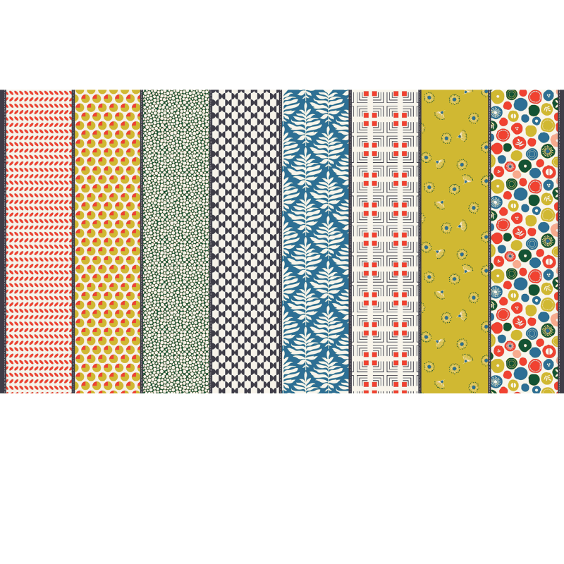 Moda Fabrics The Lookout Raspberry Multi 18217 15