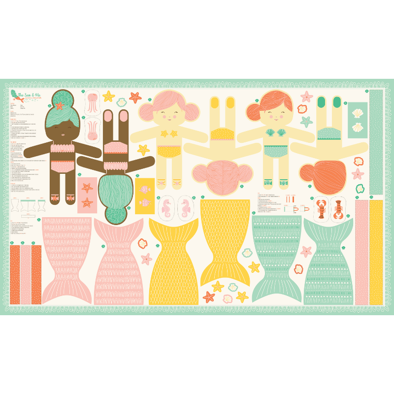 Moda Fabrics The Sea And Me Multi make a quilt, wall hanging or use in other craft projects.