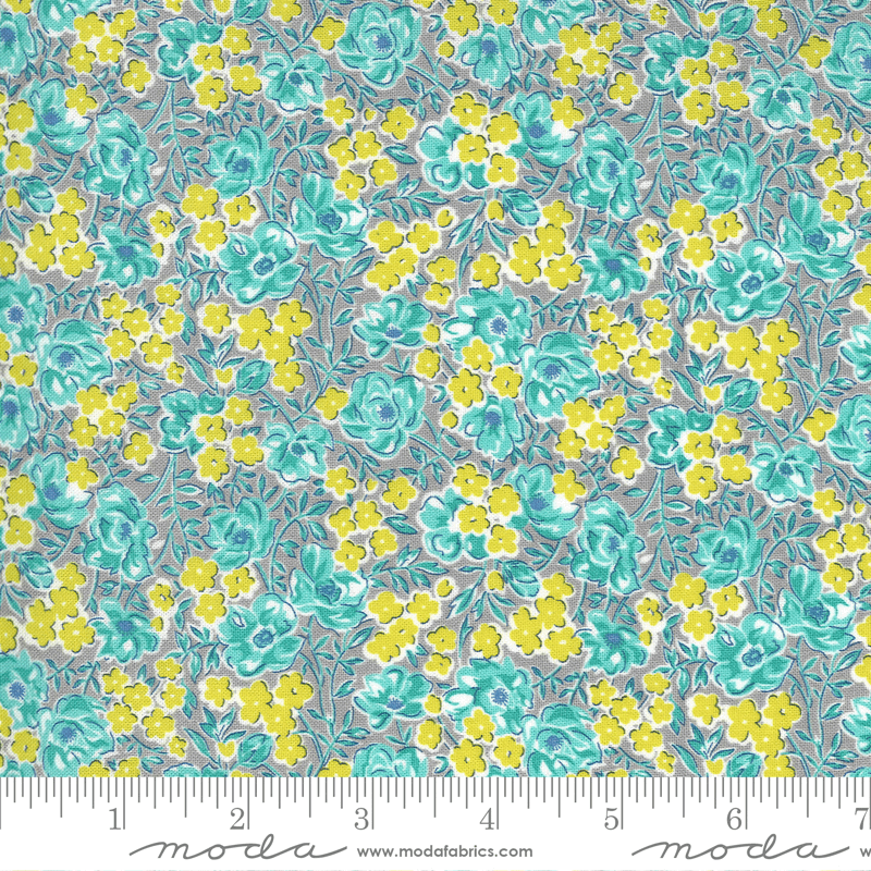 Moda Fabrics Flowers For Freya Foggy Garden Party 23332-12
