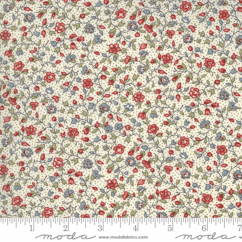 Moda Fabrics Jardin De Fleurs Pearl Villandry 13895-15