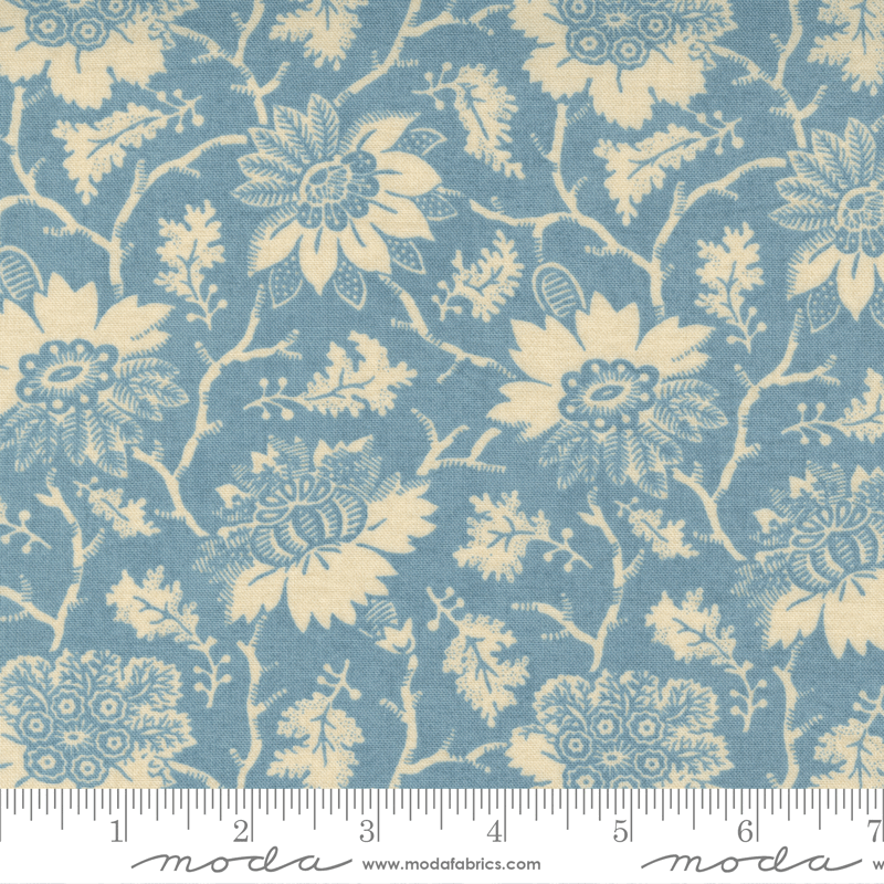 Moda Fabrics La Vie Boheme French Blue Carmen Floral 13900-12