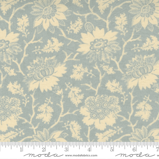 Moda Fabrics La Vie Boheme Ciel Blue Carmen Floral 13900-13