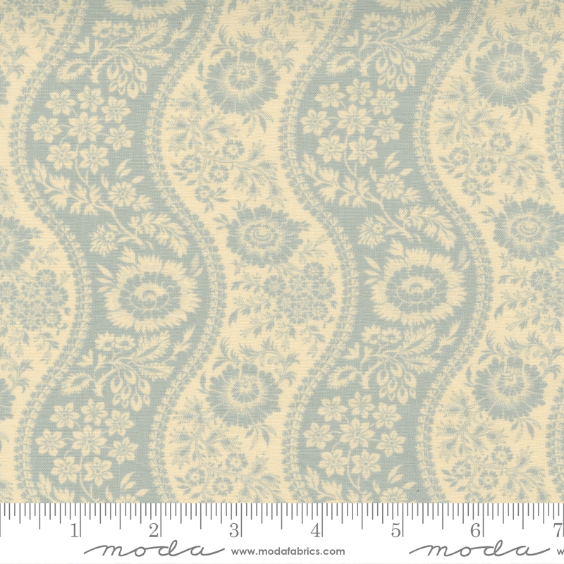 Moda Fabrics La Vie Boheme Ciel Blue Athenes Stripe 13901-15