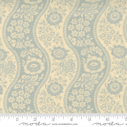 Moda Fabrics La Vie Boheme Ciel Blue Athenes Stripe 13901-15