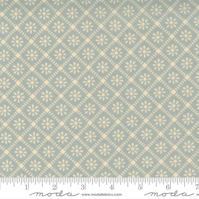 Moda Fabrics La Vie Boheme Ciel Blue Moravia Check 13905-13