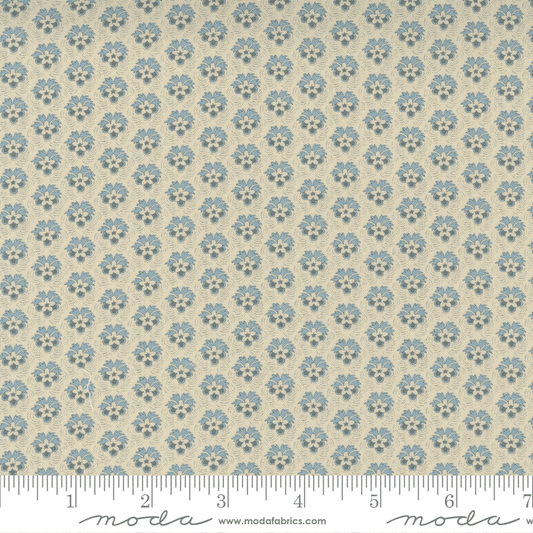 Moda Fabrics La Vie Boheme Pearl French Blue Flaneur Blender 13906-16