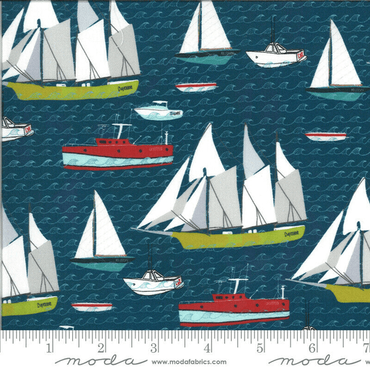 Moda Lakeside Story  Sailcloth Boat by Mara Penny