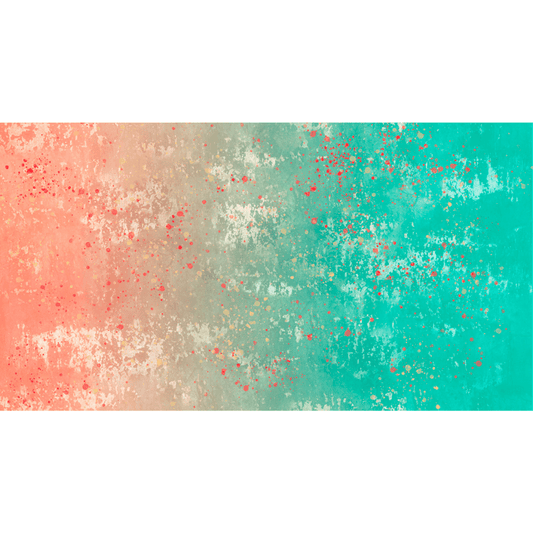 Moda Fabrics Lipstick Cowgirl Orange Aqua 31725-15