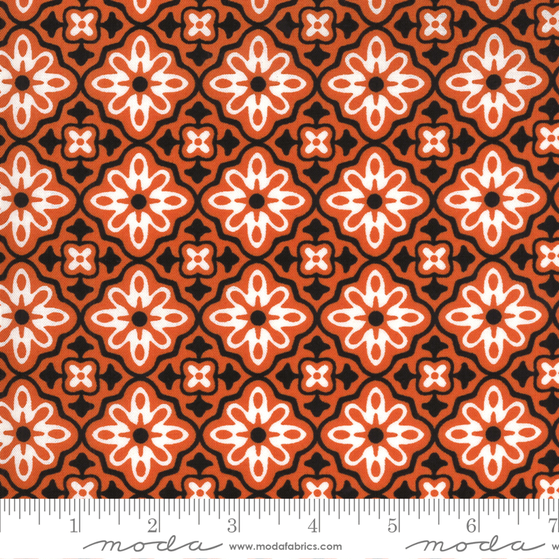 Moda Fabrics Midnight Magic 2 Pumpkin Orange 24101-12