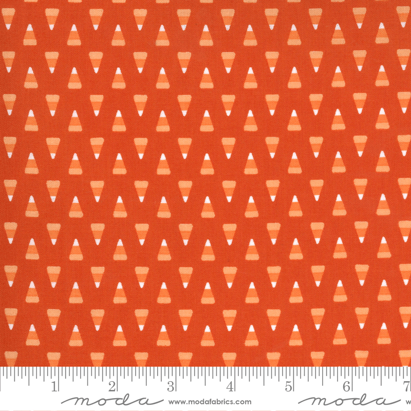 Moda Fabrics Midnight Magic 2 Pumpkin Candy Corn 24103-13