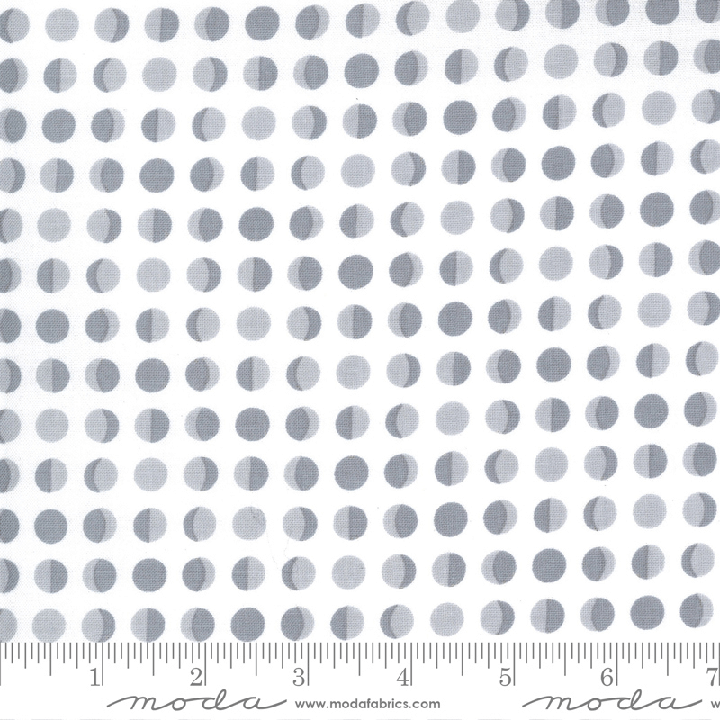 Moda Fabrics Midnight Magic 2 Ghost Moon Dot 24104-11