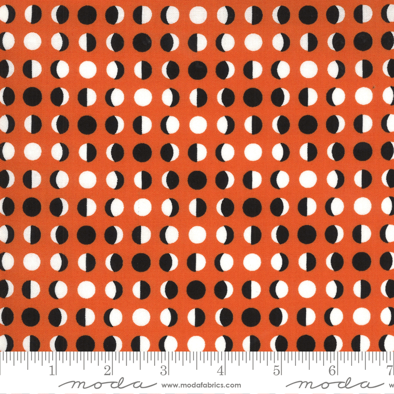 Moda Fabrics Midnight Magic 2 Pumpkin Moon Dot 24104-15