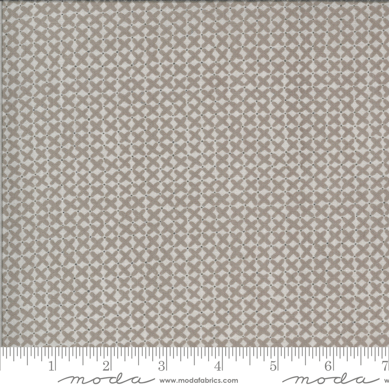 Moda Fabrics Sophie Cross Stitch Linen Cobblestone 18713-13