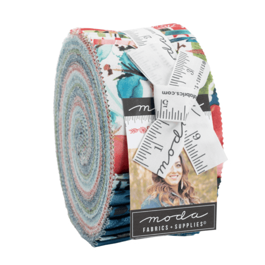 Moda Fabrics Starflower Christmas Jelly Roll 8480JR