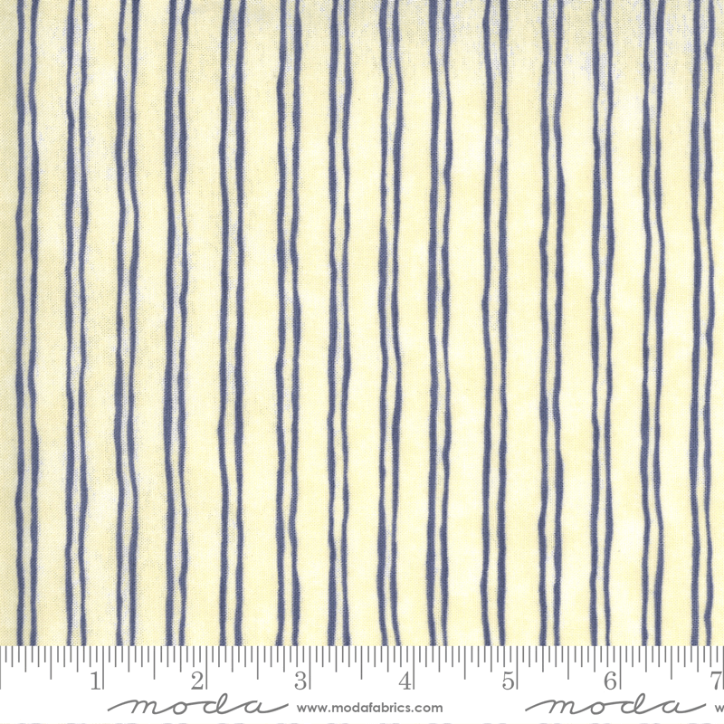 Moda Fabrics Violet Hill Eggshell and Lavender Pinstripe Yardage 6826-27