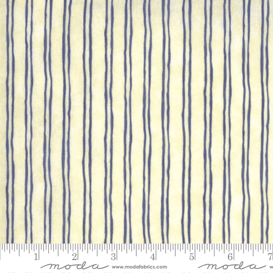 Moda Fabrics Violet Hill Eggshell and Lavender Pinstripe Yardage 6826-27