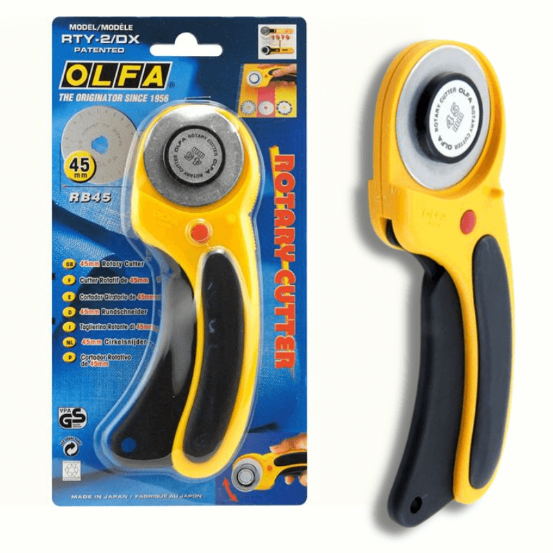 Olfa 45mm Rotary Cutter ergonomic design