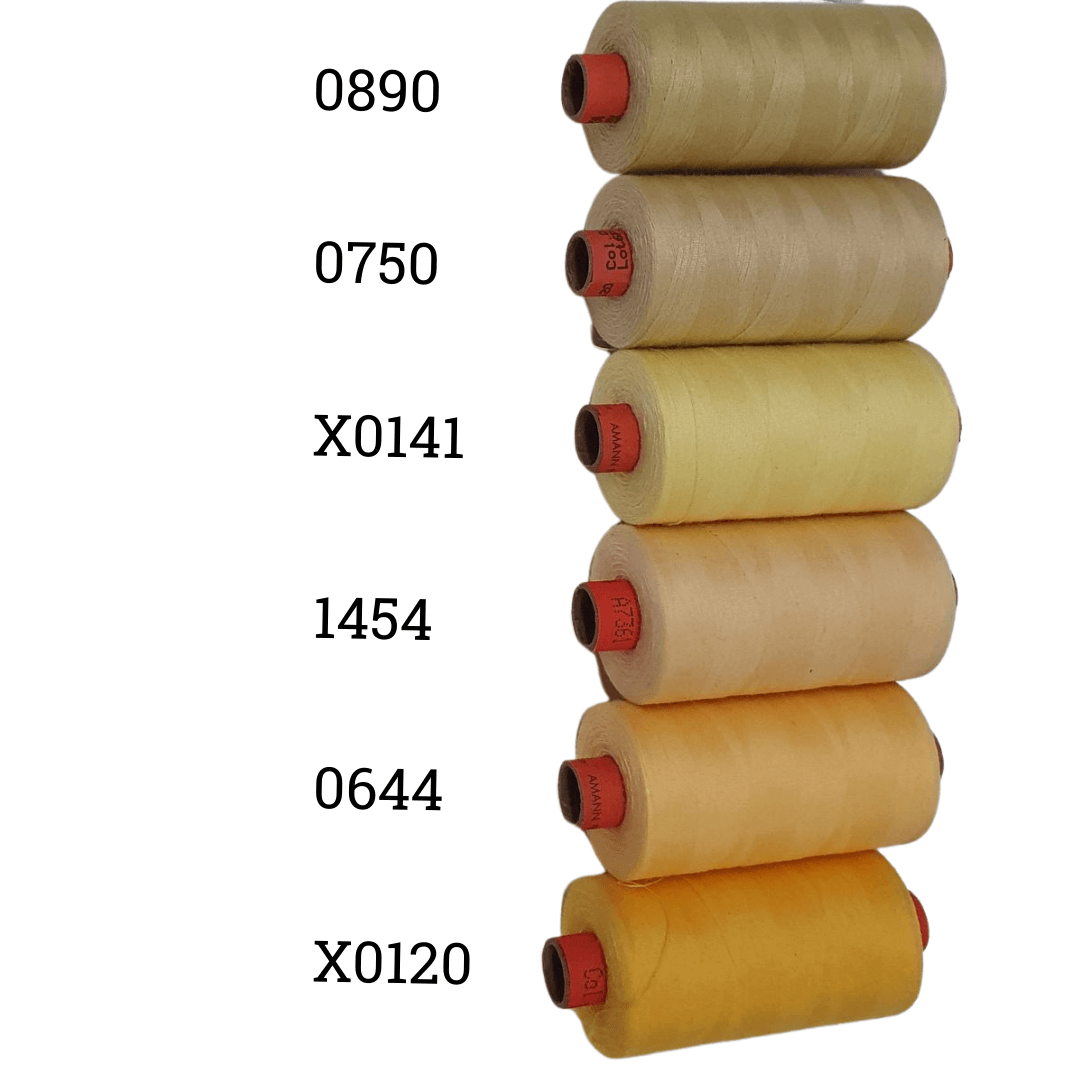Rasant Thread 1000m B 50% Polyester 50% Cotton Colour Yellow, Cream, Butter Yellow