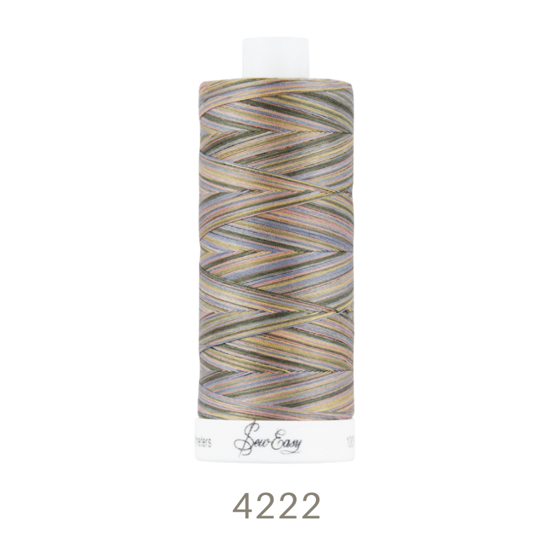 Sew Easy 50/3 Variegated Quilting Thread 800 Yards Colour 4222