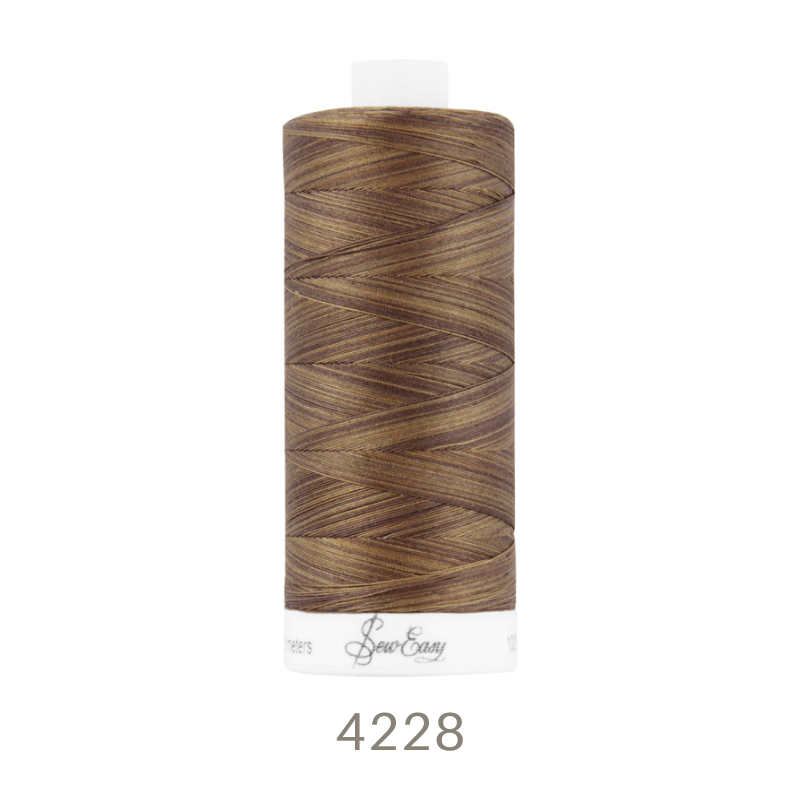 Sew Easy 50/3 Variegated Quilting Thread 800 Yards Colour 4228