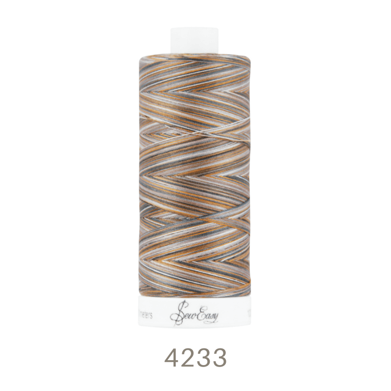 Sew Easy 50/3 Variegated Quilting Thread 800 Yards Colour 4233