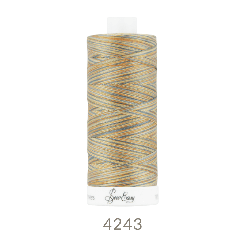 Sew Easy 50/3 Variegated Quilting Thread 800 Yards Colour 4243