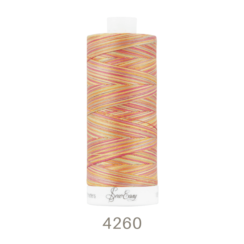 Sew Easy 50/3 Variegated Quilting Thread 800 Yards Colour 4260