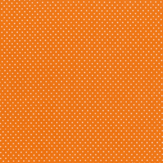 Sew Easy Fabric Micro Dot Series 100% Cotton Bright Orange