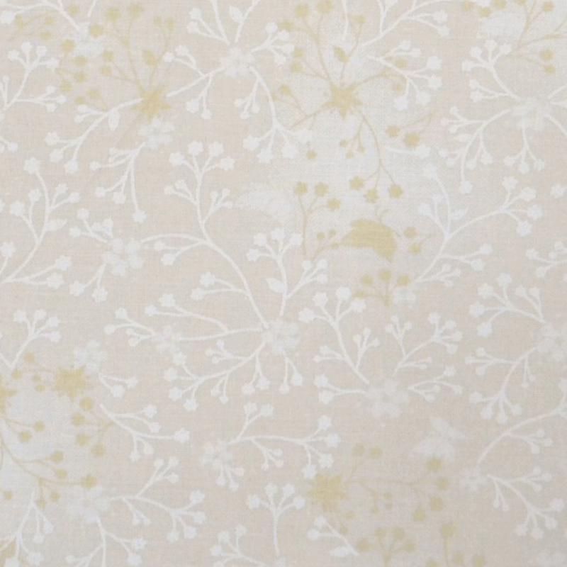 Triple S Flutter Tone on Tone 100% Cotton Printed Cream is great to use for patchwork, quilting, dresses and trims, feature fabrics, hair scrunchies, and all sorts of wonderful sewing projects.