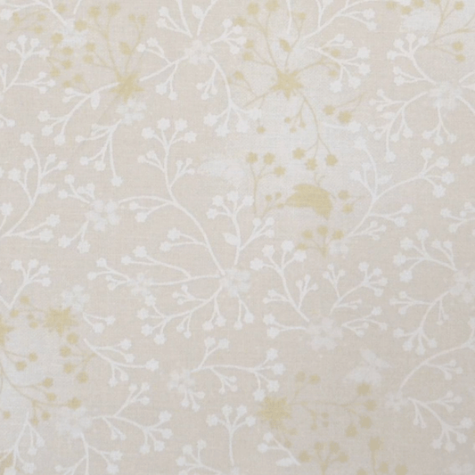 Triple S Flutter Tone on Tone 100% Cotton Printed Cream is great to use for patchwork, quilting, dresses and trims, feature fabrics, hair scrunchies, and all sorts of wonderful sewing projects.