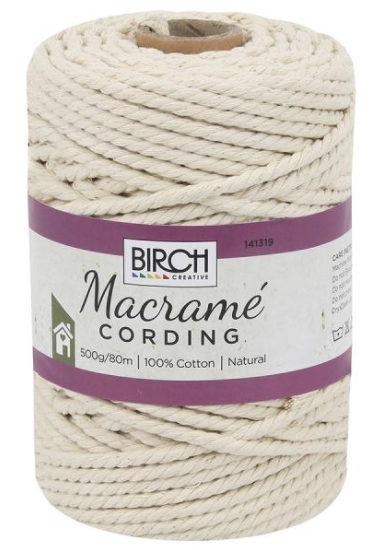 Macrame cord that is twisted and strong. It's easy to work with because it's soft and flexible. Ideal for Macrame projects such as wall hangings and tapestry rope. Dream catchers, bohemian wedding arch décor, and so on.