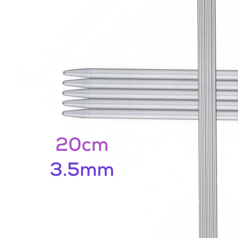 high-quality aluminium double-pointed needles for knitting